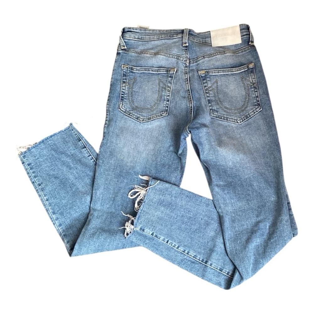 True Religion Blue Straight Leg Jeans Classic Denim